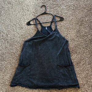 Free People black hotshot mini dress